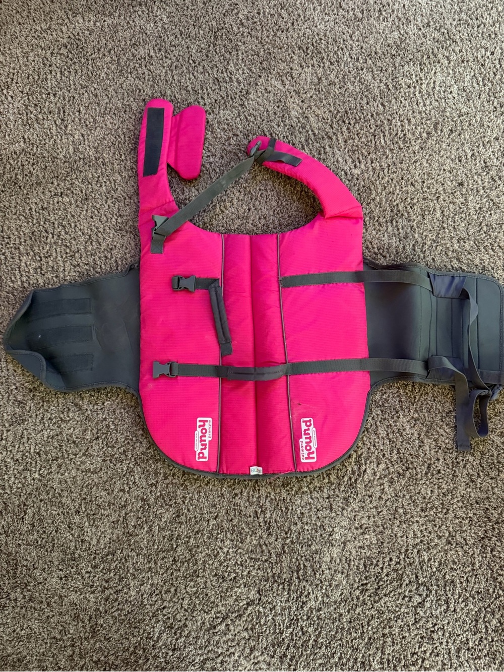 Outward Hound Pink Dog Life Jacket Rashguard